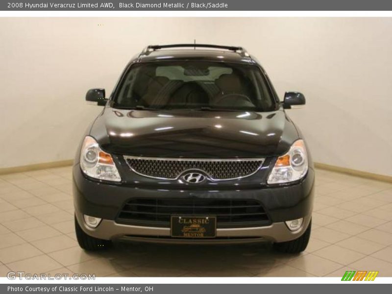 Black Diamond Metallic / Black/Saddle 2008 Hyundai Veracruz Limited AWD