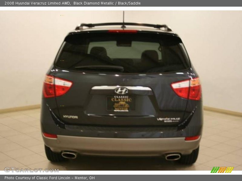 Black Diamond Metallic / Black/Saddle 2008 Hyundai Veracruz Limited AWD