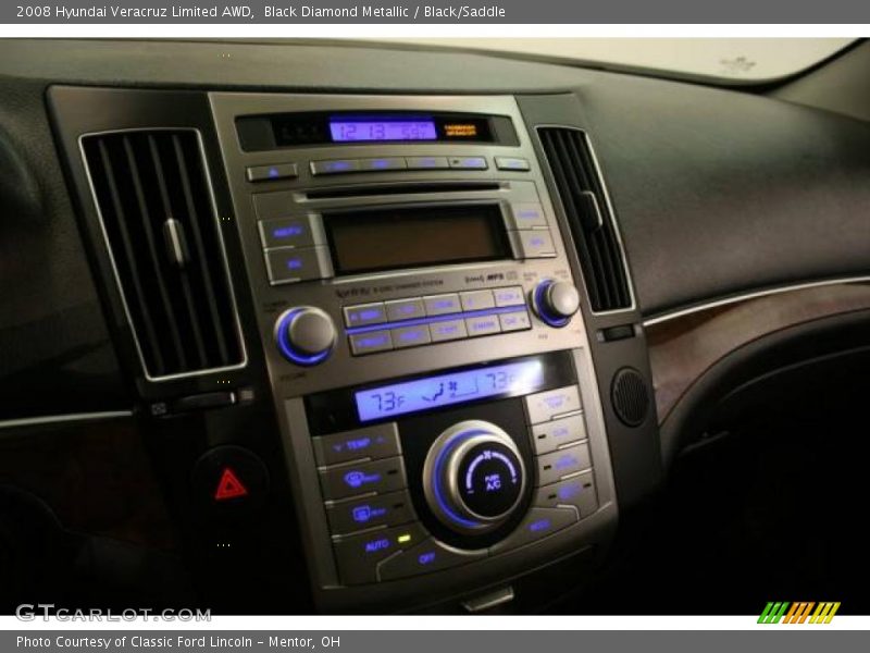 Black Diamond Metallic / Black/Saddle 2008 Hyundai Veracruz Limited AWD