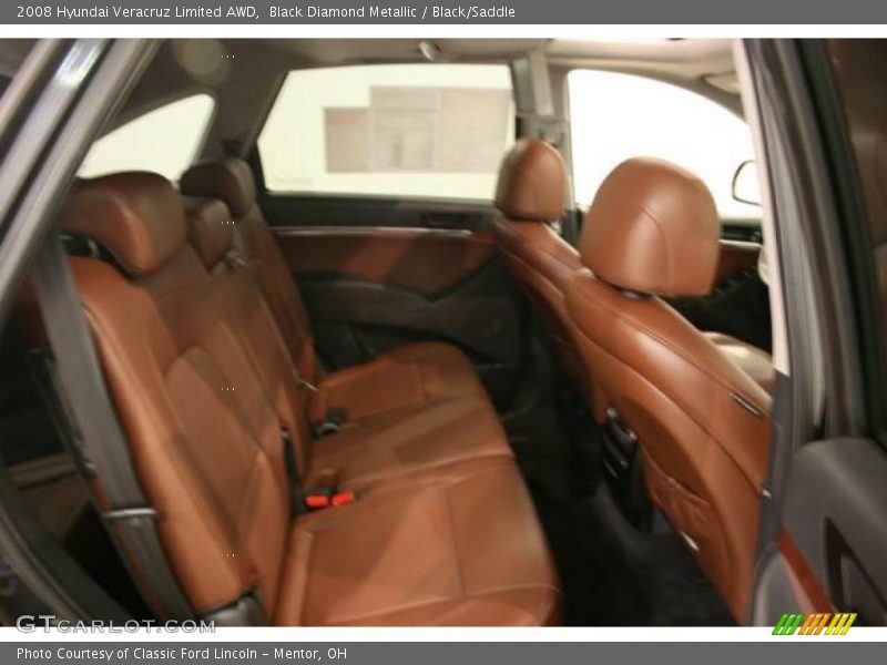 Black Diamond Metallic / Black/Saddle 2008 Hyundai Veracruz Limited AWD