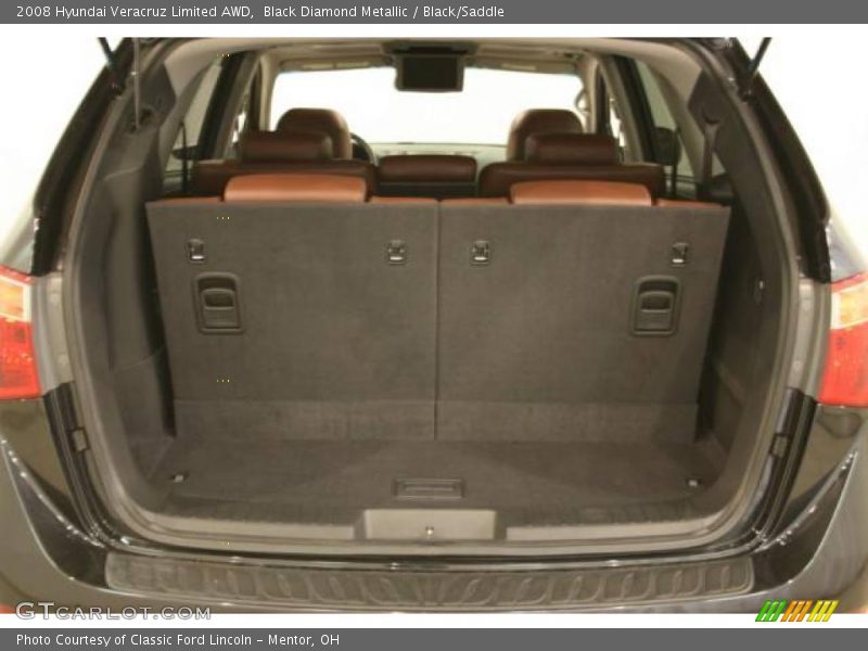 Black Diamond Metallic / Black/Saddle 2008 Hyundai Veracruz Limited AWD