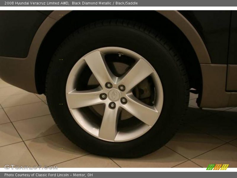 Black Diamond Metallic / Black/Saddle 2008 Hyundai Veracruz Limited AWD
