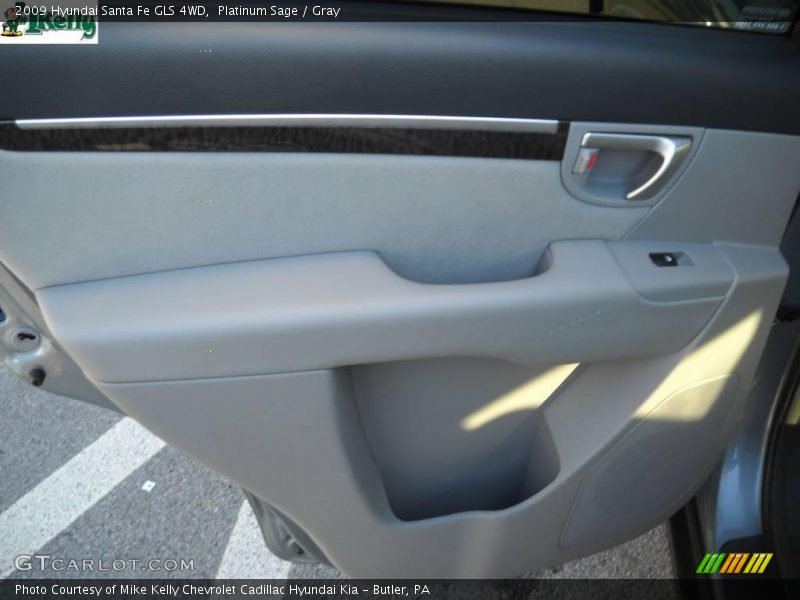 Platinum Sage / Gray 2009 Hyundai Santa Fe GLS 4WD