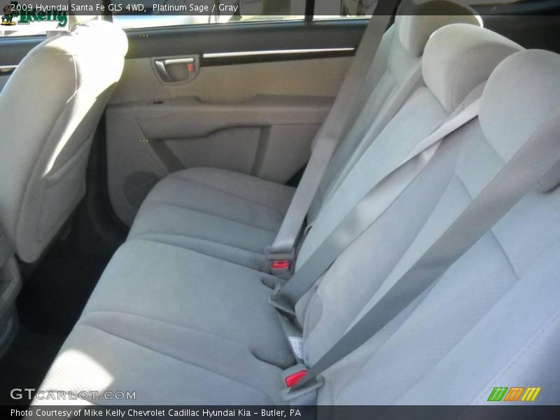 Platinum Sage / Gray 2009 Hyundai Santa Fe GLS 4WD