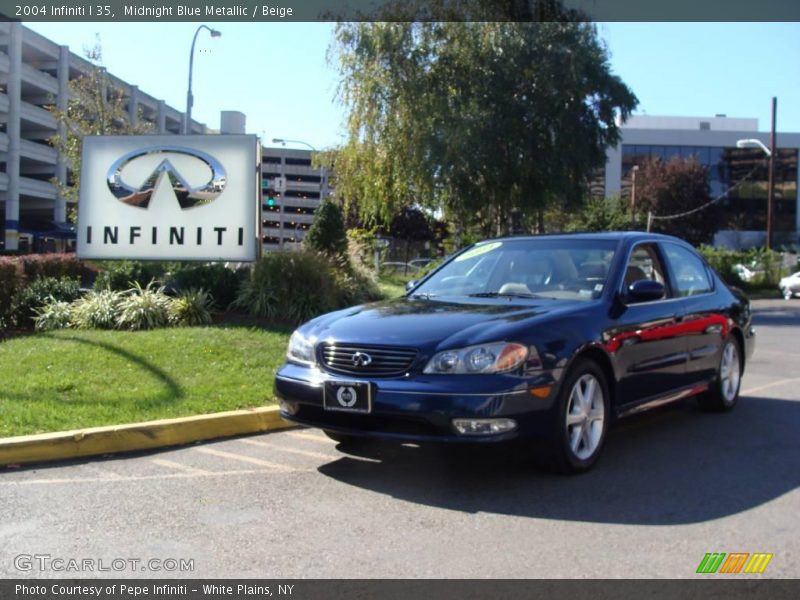 Midnight Blue Metallic / Beige 2004 Infiniti I 35