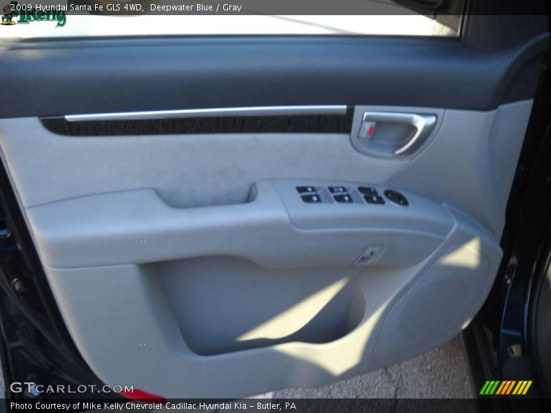 Deepwater Blue / Gray 2009 Hyundai Santa Fe GLS 4WD