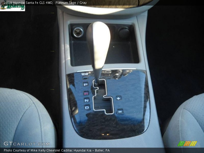 Platinum Sage / Gray 2009 Hyundai Santa Fe GLS 4WD