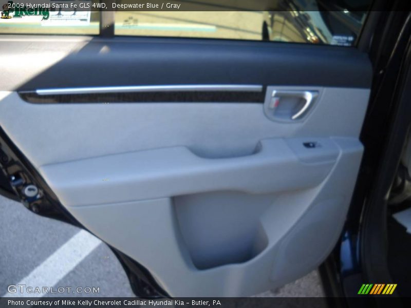 Deepwater Blue / Gray 2009 Hyundai Santa Fe GLS 4WD