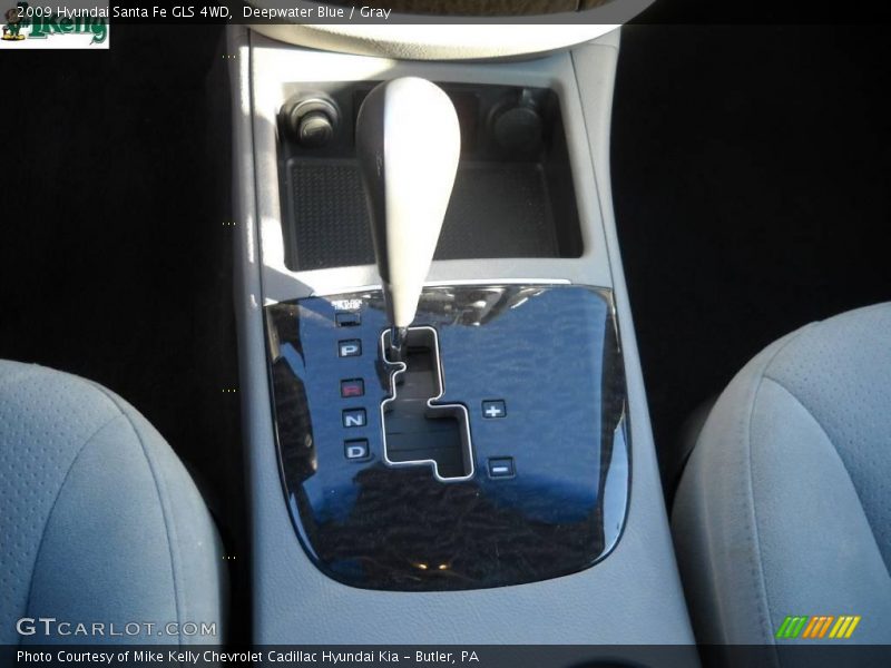 Deepwater Blue / Gray 2009 Hyundai Santa Fe GLS 4WD