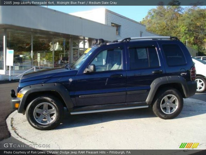 Midnight Blue Pearl / Medium Slate Gray 2005 Jeep Liberty Renegade 4x4