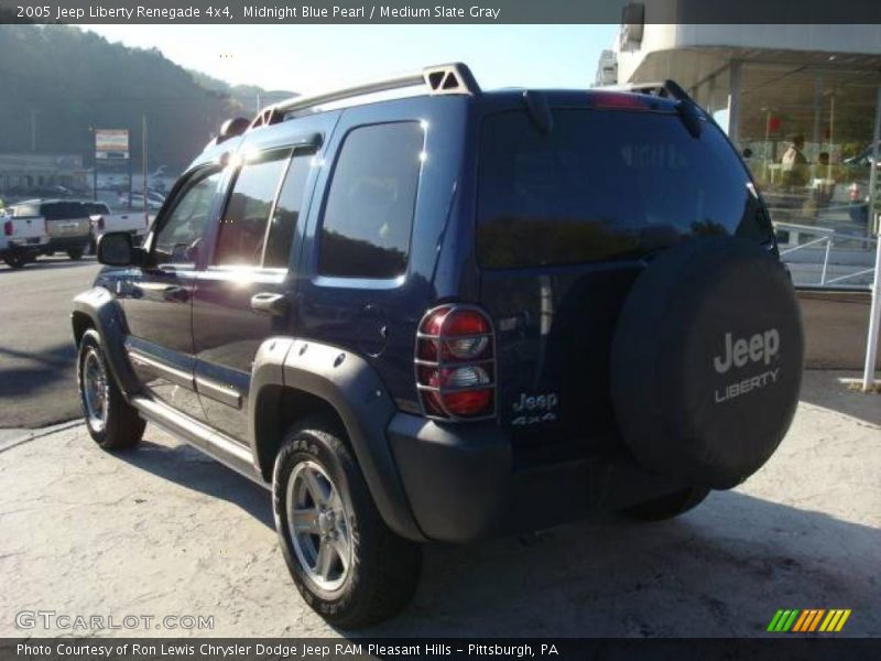 Midnight Blue Pearl / Medium Slate Gray 2005 Jeep Liberty Renegade 4x4