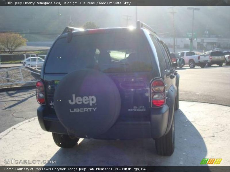 Midnight Blue Pearl / Medium Slate Gray 2005 Jeep Liberty Renegade 4x4