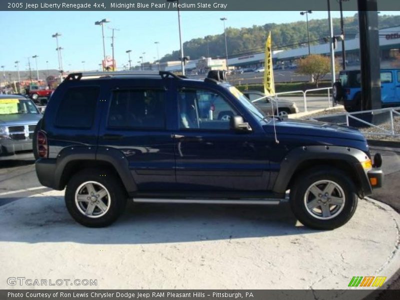 Midnight Blue Pearl / Medium Slate Gray 2005 Jeep Liberty Renegade 4x4