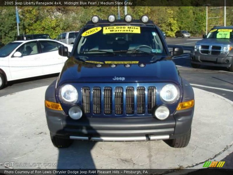 Midnight Blue Pearl / Medium Slate Gray 2005 Jeep Liberty Renegade 4x4