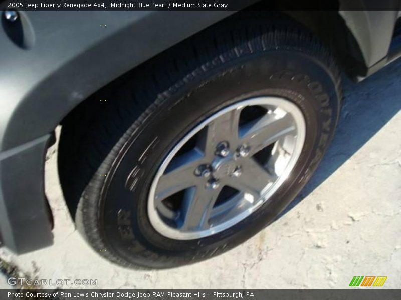 Midnight Blue Pearl / Medium Slate Gray 2005 Jeep Liberty Renegade 4x4