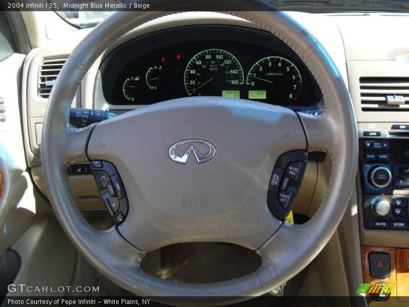 Midnight Blue Metallic / Beige 2004 Infiniti I 35