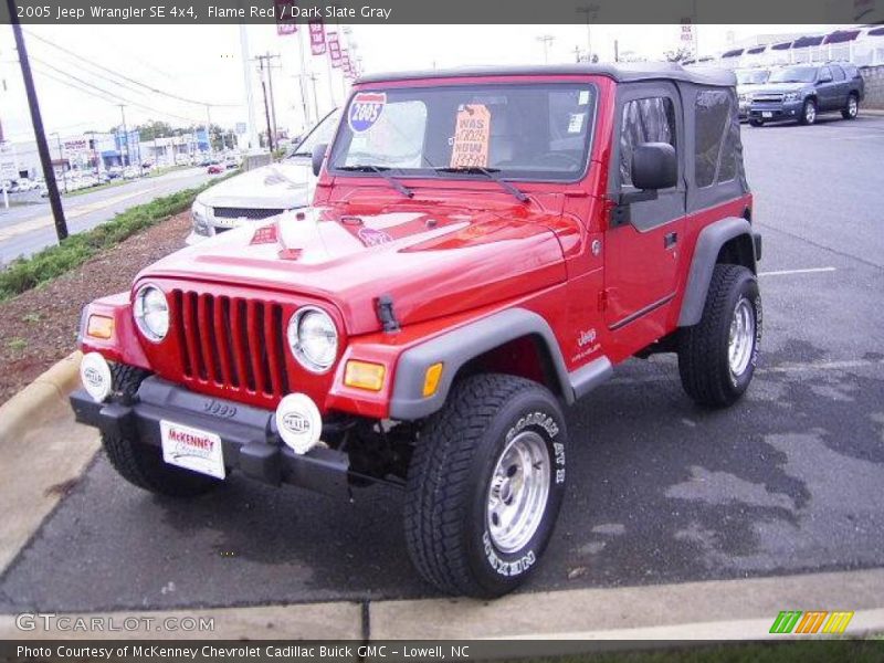 Flame Red / Dark Slate Gray 2005 Jeep Wrangler SE 4x4