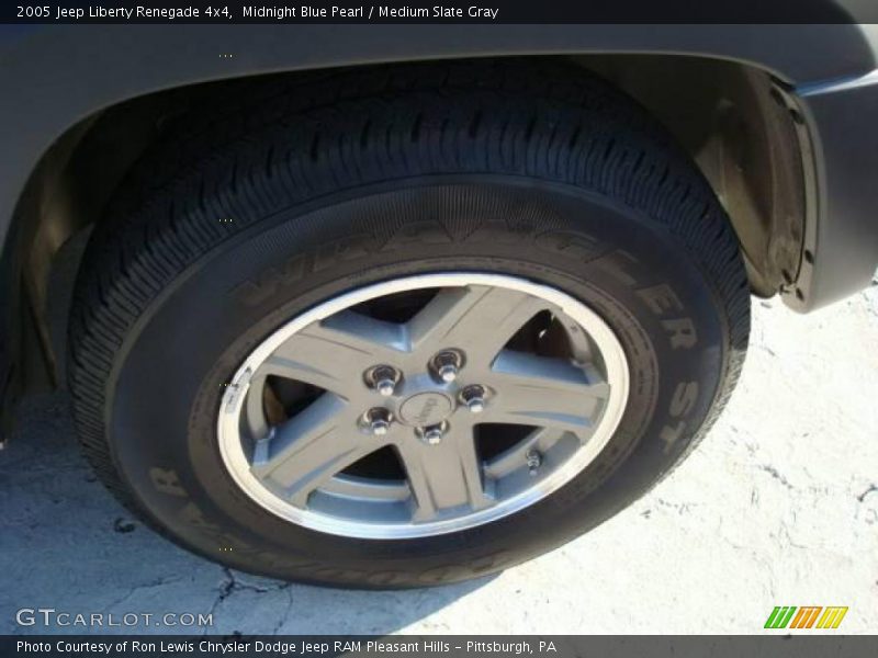 Midnight Blue Pearl / Medium Slate Gray 2005 Jeep Liberty Renegade 4x4
