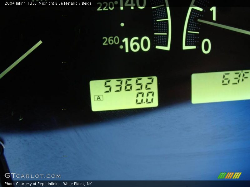 Midnight Blue Metallic / Beige 2004 Infiniti I 35