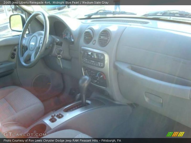 Midnight Blue Pearl / Medium Slate Gray 2005 Jeep Liberty Renegade 4x4