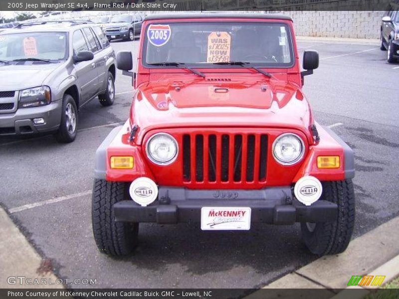 Flame Red / Dark Slate Gray 2005 Jeep Wrangler SE 4x4