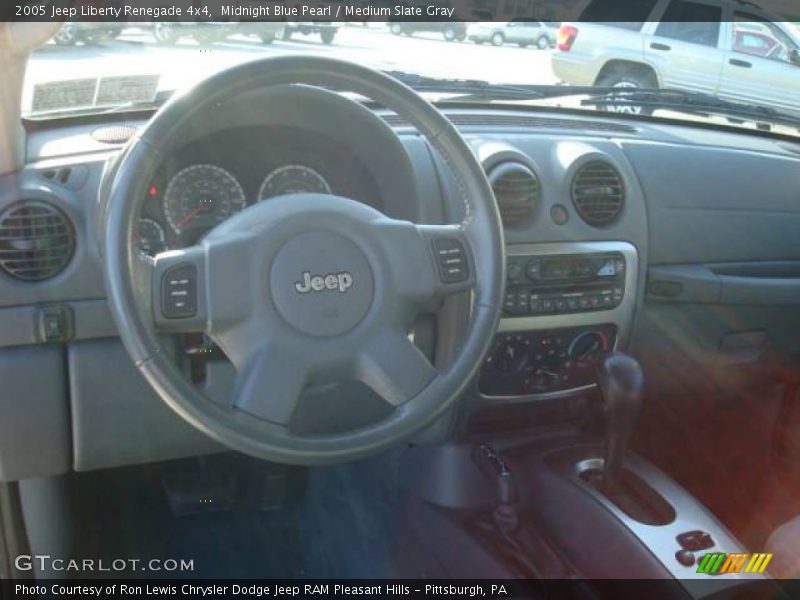 Midnight Blue Pearl / Medium Slate Gray 2005 Jeep Liberty Renegade 4x4