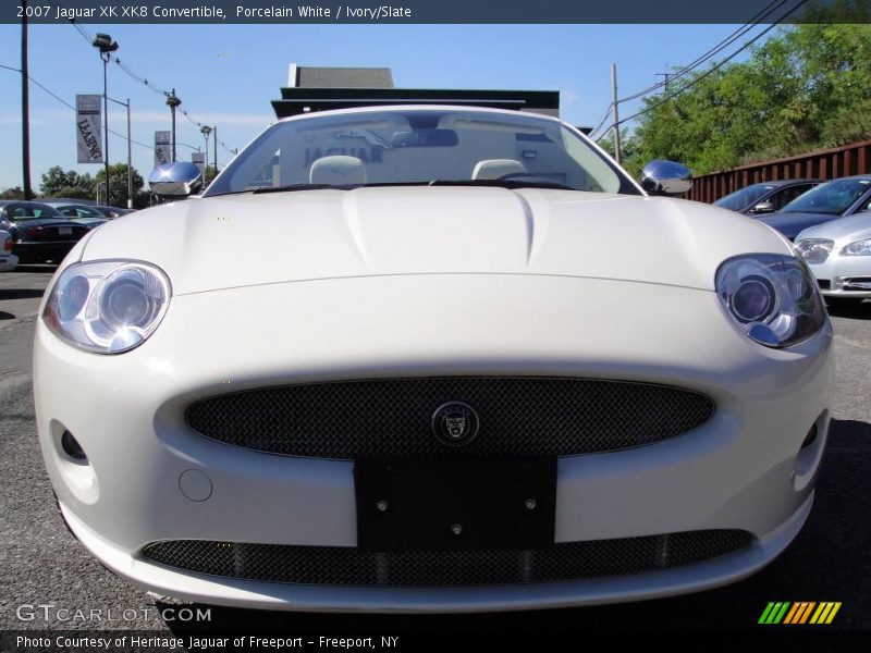 Porcelain White / Ivory/Slate 2007 Jaguar XK XK8 Convertible