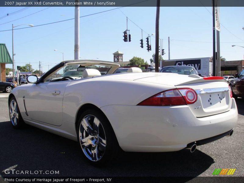 Porcelain White / Ivory/Slate 2007 Jaguar XK XK8 Convertible