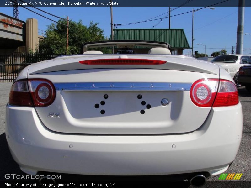 Porcelain White / Ivory/Slate 2007 Jaguar XK XK8 Convertible