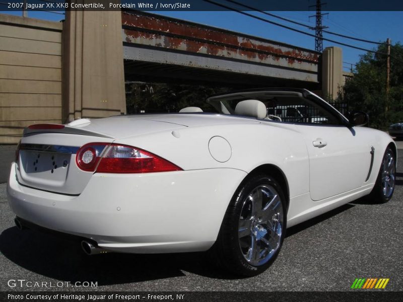 Porcelain White / Ivory/Slate 2007 Jaguar XK XK8 Convertible