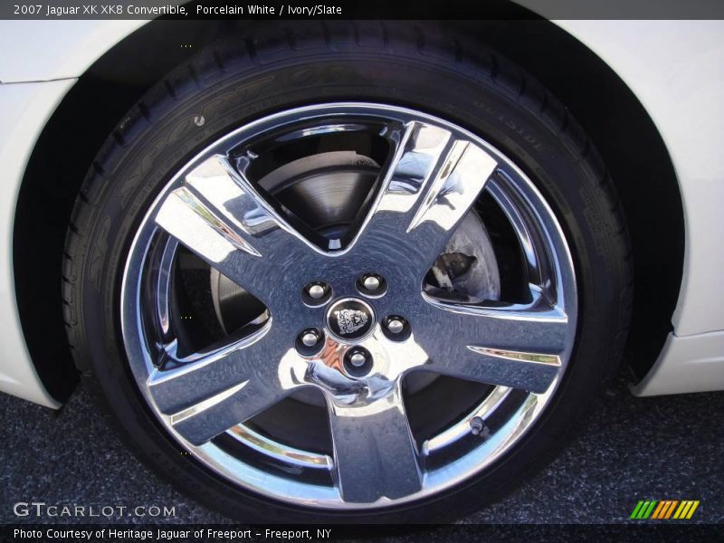 Porcelain White / Ivory/Slate 2007 Jaguar XK XK8 Convertible