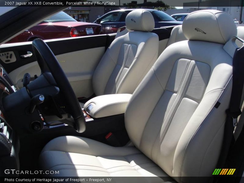 Porcelain White / Ivory/Slate 2007 Jaguar XK XK8 Convertible
