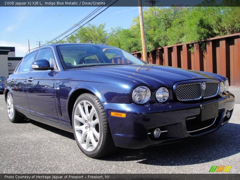 Indigo Blue Metallic / Dove/Granite 2008 Jaguar XJ XJ8 L