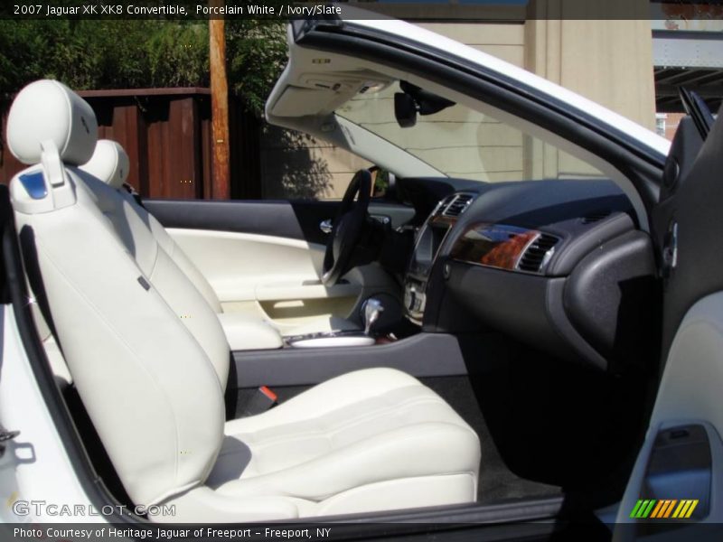 Porcelain White / Ivory/Slate 2007 Jaguar XK XK8 Convertible