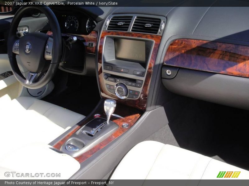 Porcelain White / Ivory/Slate 2007 Jaguar XK XK8 Convertible