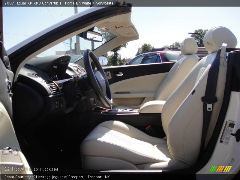 Porcelain White / Ivory/Slate 2007 Jaguar XK XK8 Convertible