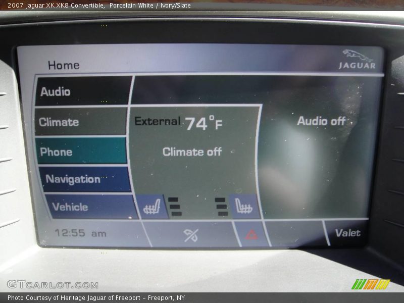 Porcelain White / Ivory/Slate 2007 Jaguar XK XK8 Convertible