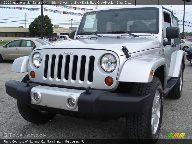 Bright Silver Metallic / Dark Slate Gray/Medium Slate Gray 2009 Jeep Wrangler Sahara 4x4