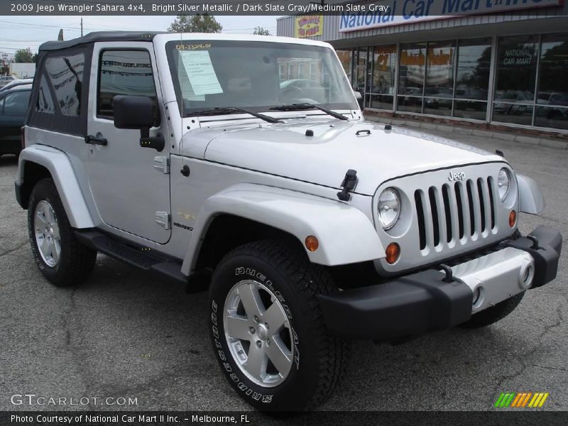 Bright Silver Metallic / Dark Slate Gray/Medium Slate Gray 2009 Jeep Wrangler Sahara 4x4