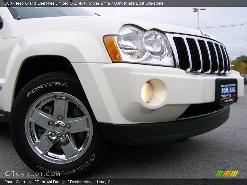 Stone White / Dark Khaki/Light Graystone 2007 Jeep Grand Cherokee Limited CRD 4x4