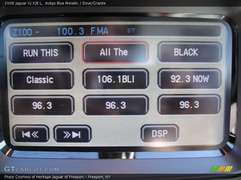 Indigo Blue Metallic / Dove/Granite 2008 Jaguar XJ XJ8 L