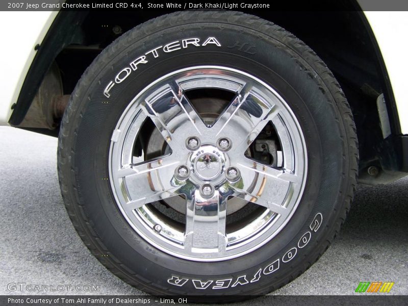 Stone White / Dark Khaki/Light Graystone 2007 Jeep Grand Cherokee Limited CRD 4x4