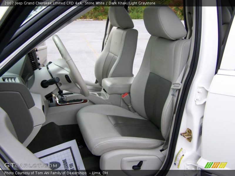 Stone White / Dark Khaki/Light Graystone 2007 Jeep Grand Cherokee Limited CRD 4x4
