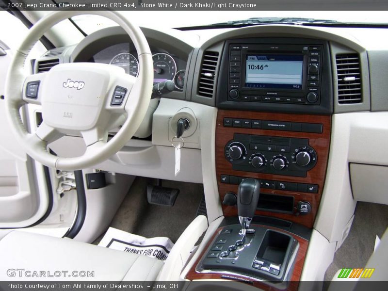 Stone White / Dark Khaki/Light Graystone 2007 Jeep Grand Cherokee Limited CRD 4x4