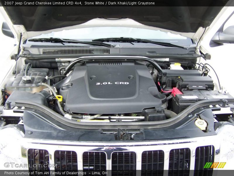 Stone White / Dark Khaki/Light Graystone 2007 Jeep Grand Cherokee Limited CRD 4x4