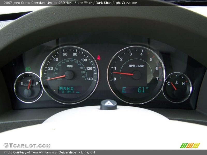 Stone White / Dark Khaki/Light Graystone 2007 Jeep Grand Cherokee Limited CRD 4x4