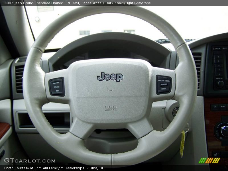 Stone White / Dark Khaki/Light Graystone 2007 Jeep Grand Cherokee Limited CRD 4x4