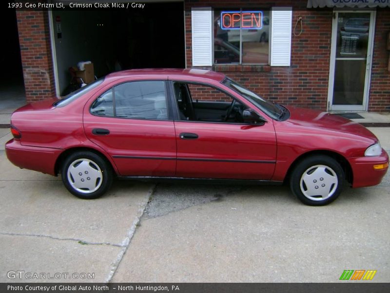 Crimson Cloak Mica / Gray 1993 Geo Prizm LSi