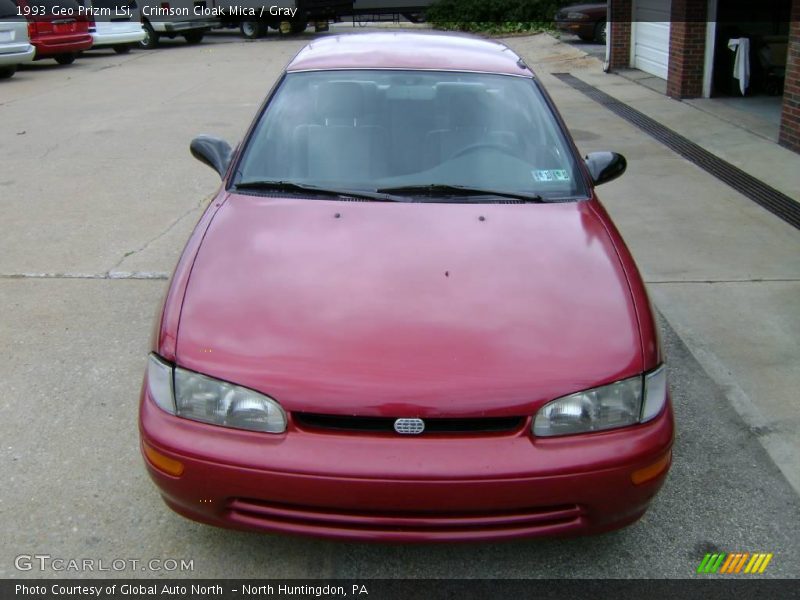 Crimson Cloak Mica / Gray 1993 Geo Prizm LSi