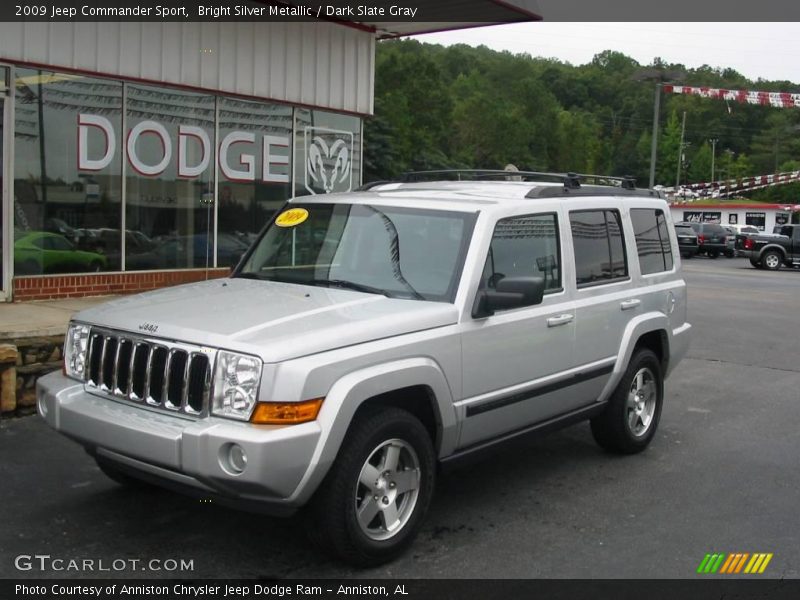 Bright Silver Metallic / Dark Slate Gray 2009 Jeep Commander Sport
